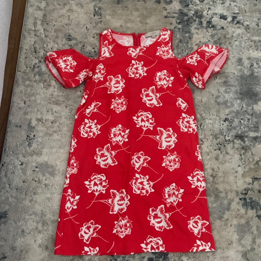 Loft mini floral dress - size 00P